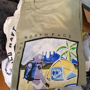 North face supreme tee size M olive green never worn or washed with tag
